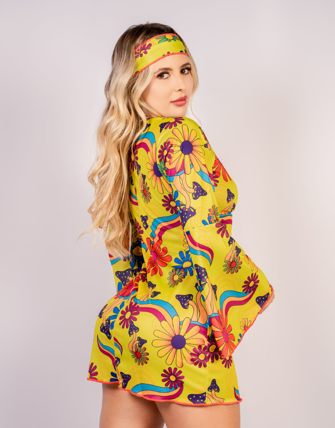 DISFRAZ VESTIDO AÑOS 70'S DG-8038