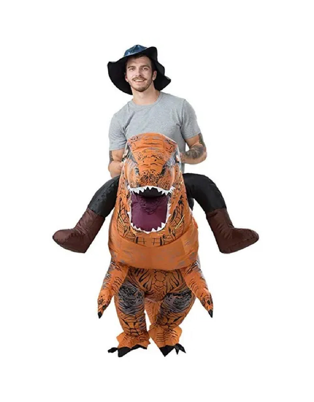 DISFRAZ INFLABLE JINETE DE DINOSAURIO T-REX CH-FZ1772-A