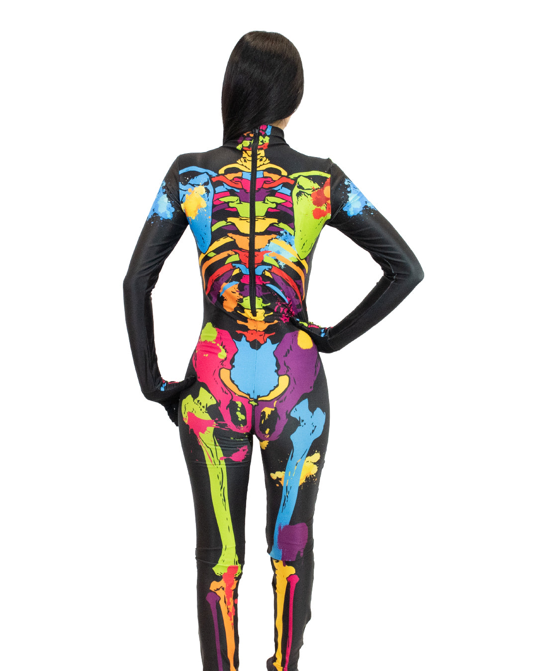 DISFRAZ ESQUELETO COLORES AMA-5176-A