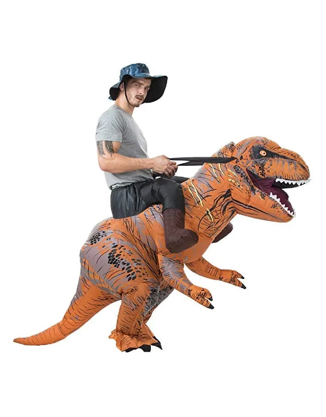 DISFRAZ INFLABLE JINETE DE DINOSAURIO T-REX CH-FZ1772-A