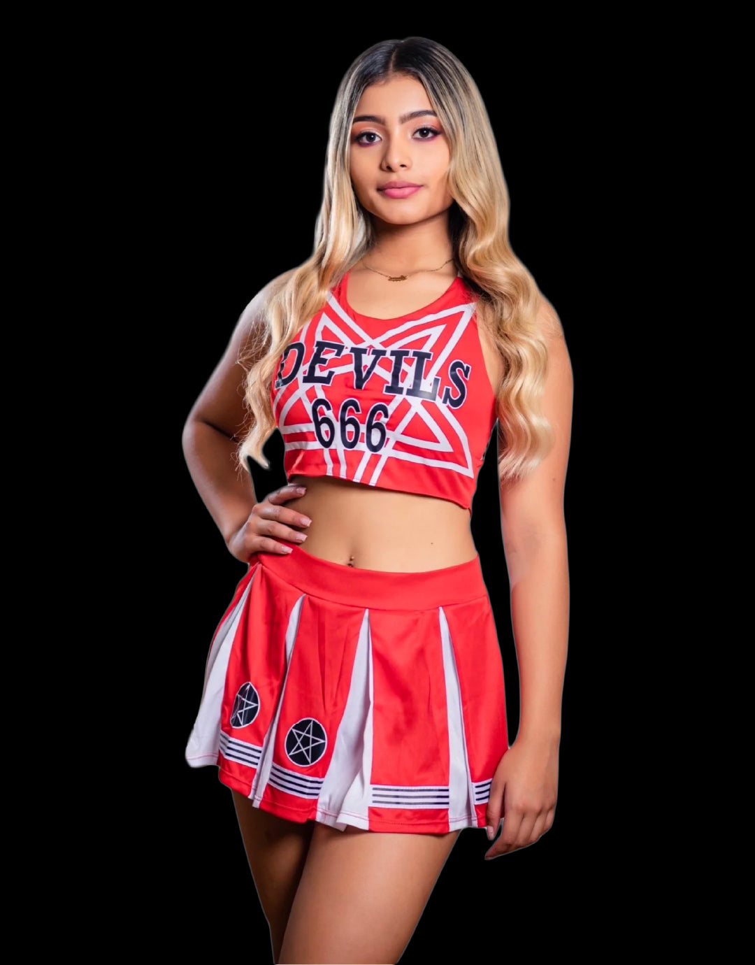 DISFRAZ DEVIL CHEERLEADER (PORRISTA)