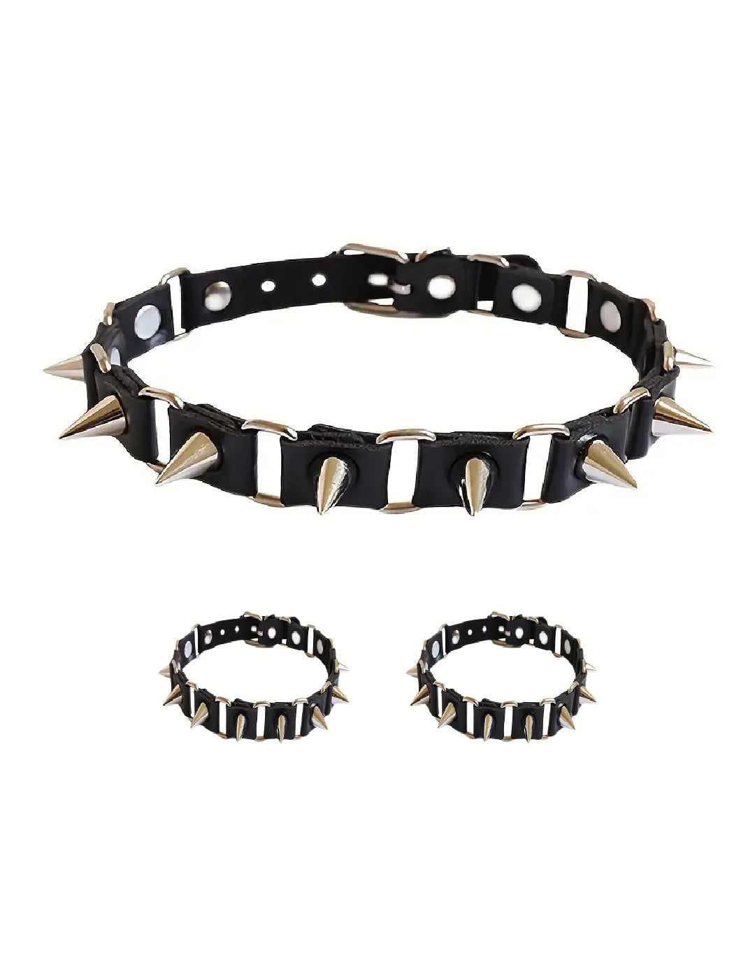 SET COLLAR Y PULSERAS PUNK CH-YH-5