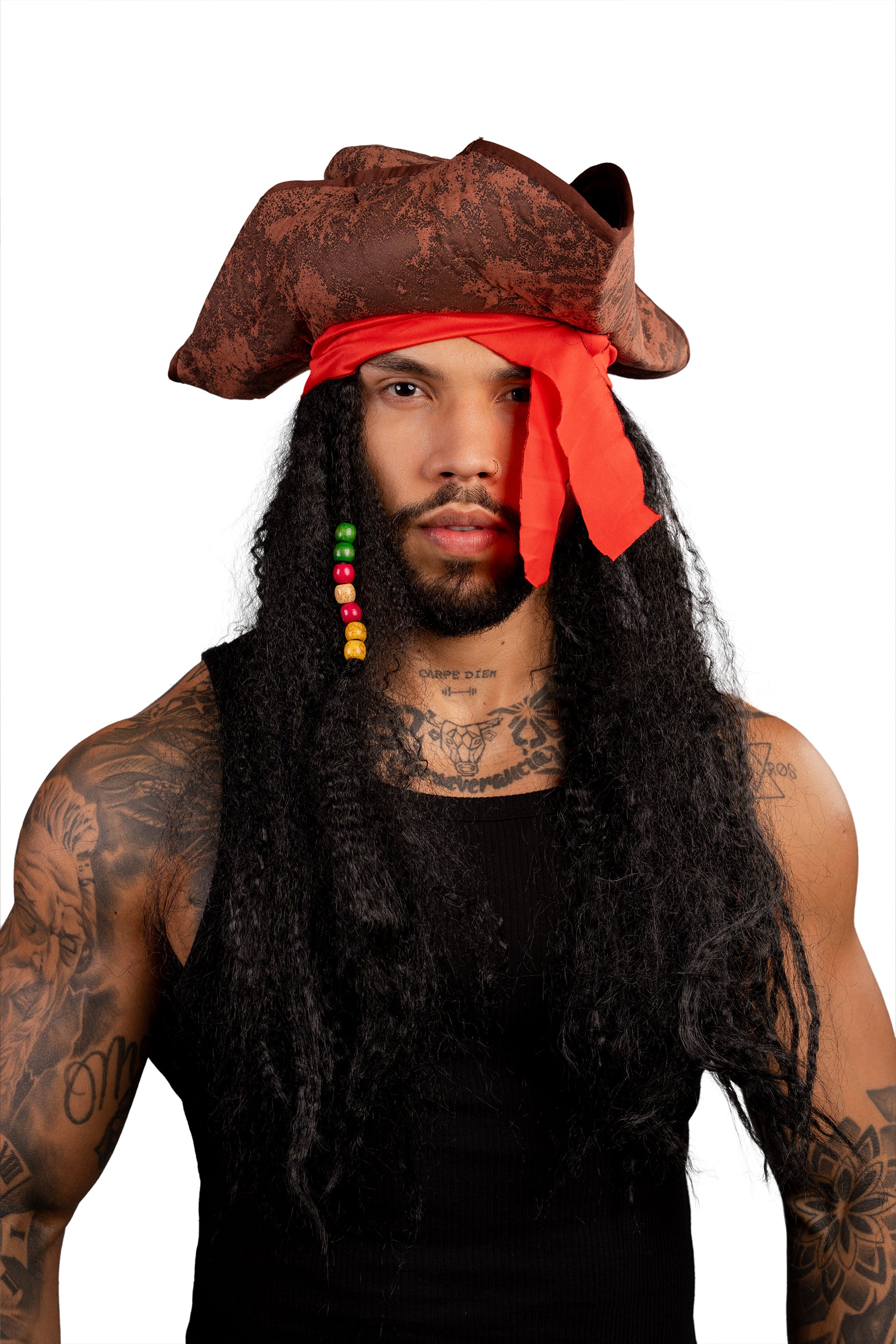 PELUCA SINTÉTICA PIRATA SOMBRERO CH-0020