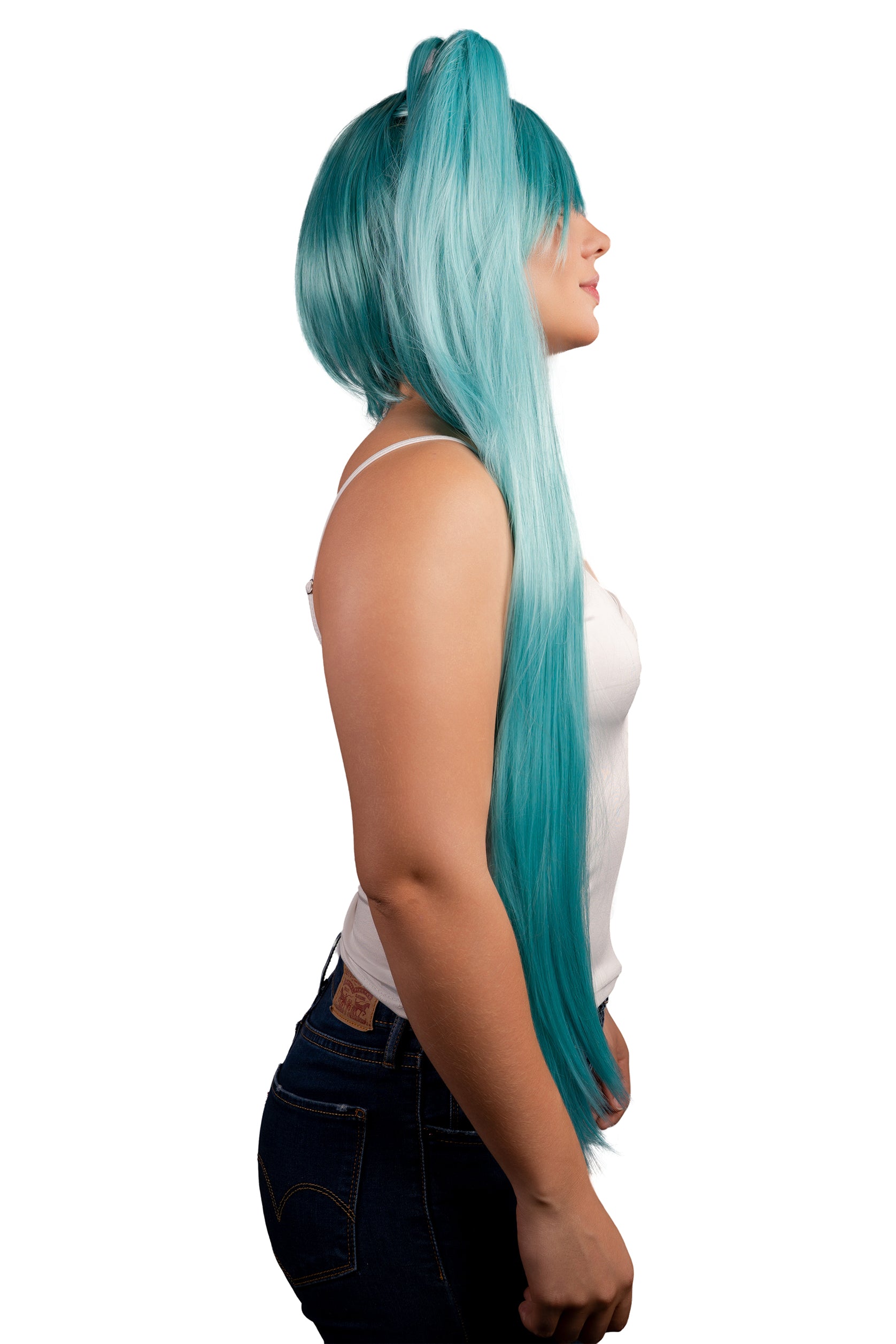 PELUCA SEMINATURAL ANIME HATSUNE MIKU CH-D18741